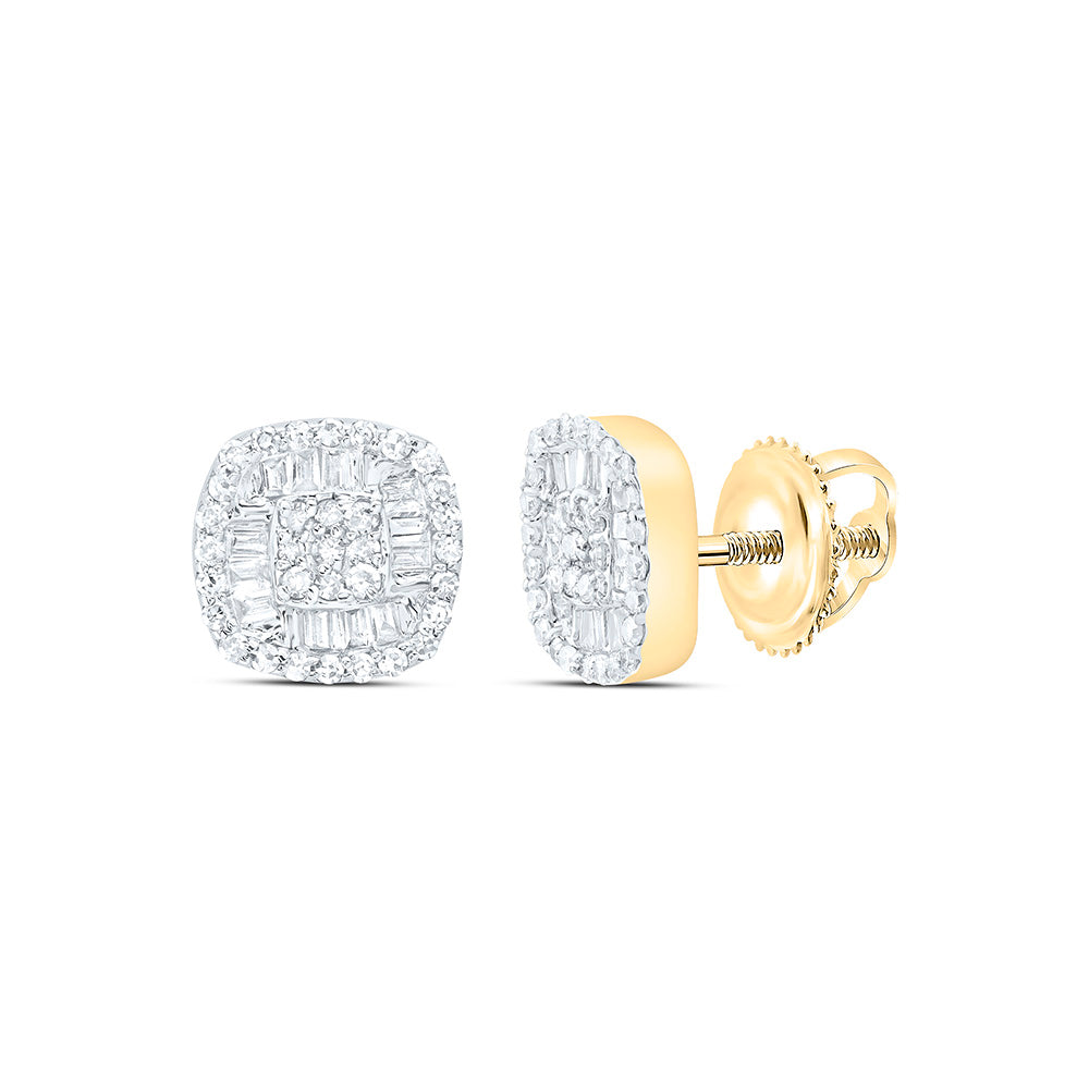 1/3CTW-NAT DIA NK FASHION CUSHION EARRING Daisy Joyeria