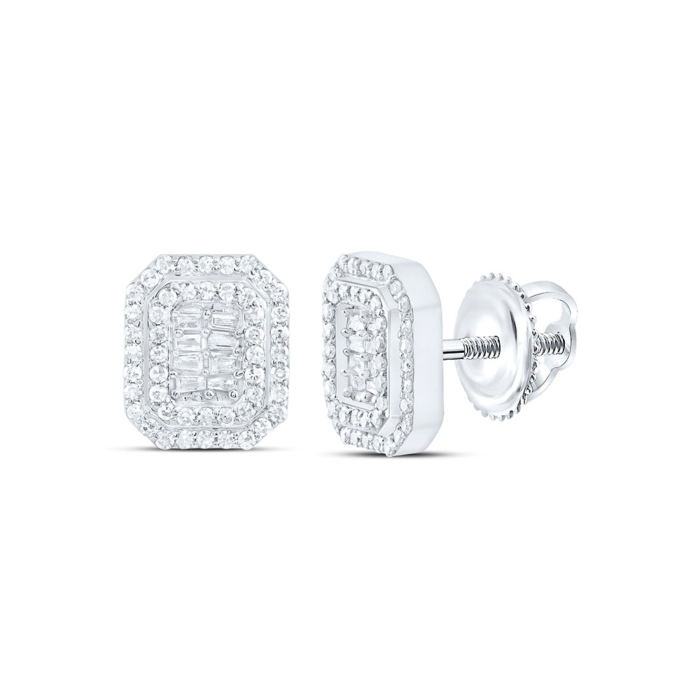 1/3CTW-NAT DIA NK FASHION EMERALD EARRING Daisy Joyeria