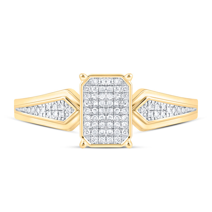 1/6CTW-NAT DIA P1 GIFT EMERALD RING Daisy Joyeria