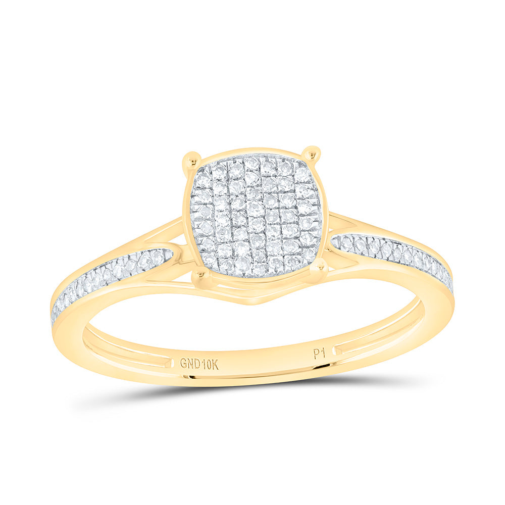 1/6CTW-NAT DIA P1 GIFT CUSHION RING Daisy Joyeria