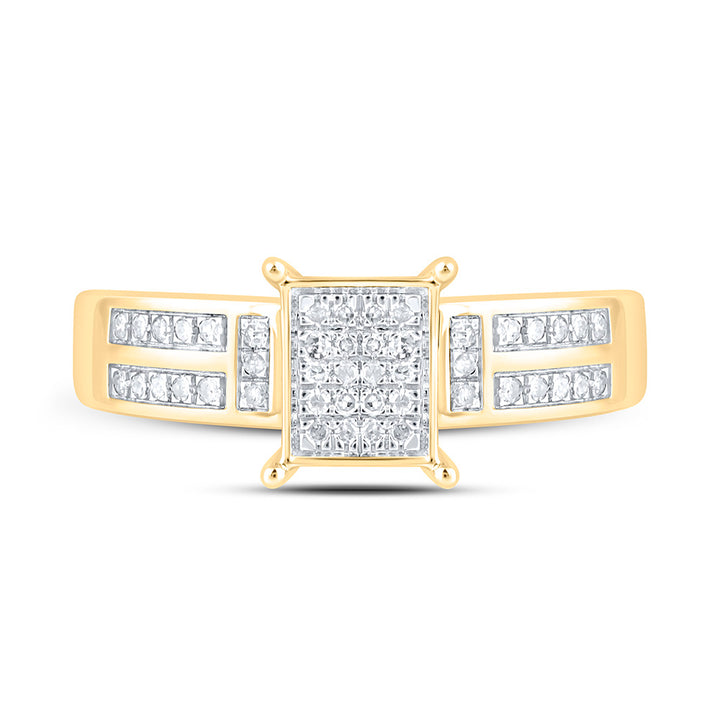 1/6CTW-NAT DIA P1 GIFT EMERALD RING Daisy Joyeria