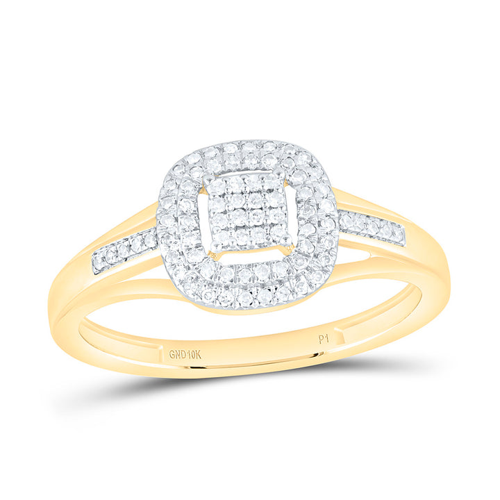 1/6CTW-NAT DIA P1 GIFT CUSHION RING Daisy Joyeria