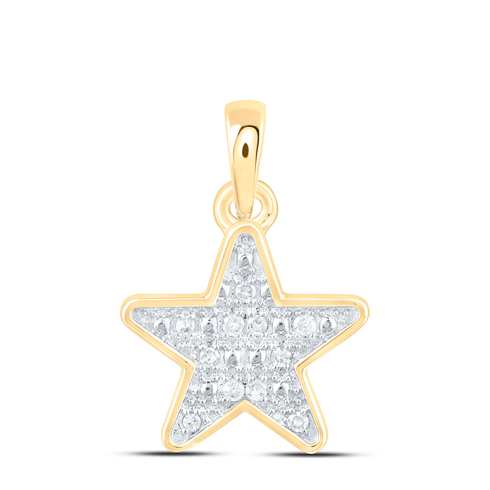 0.03CTW-NAT DIA P1 GIFT STAR PENDANT Daisy Joyeria