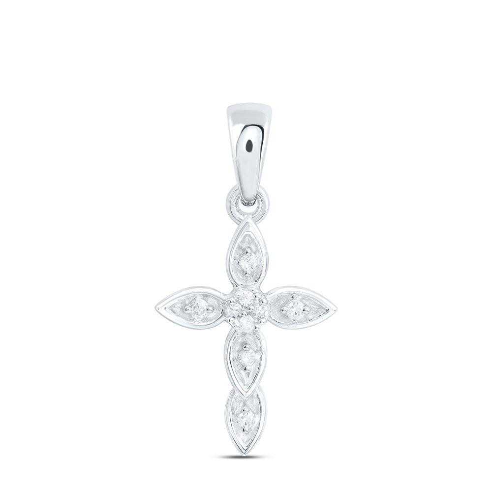 1/20CTW-NAT DIA P1 GIFT CROSS PENDANT Daisy Joyeria
