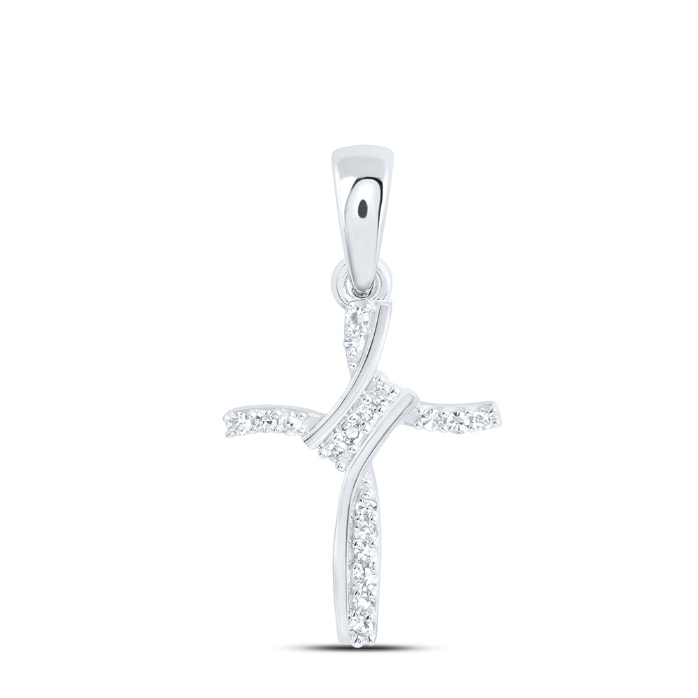 1/12CTW-NAT DIA NK GIFT CROSS PENDANT Daisy Joyeria