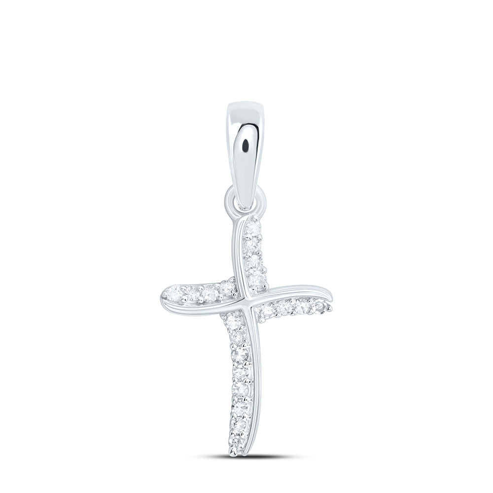 1/12CTW-NAT DIA P1 GIFT CROSS PENDANT Daisy Joyeria