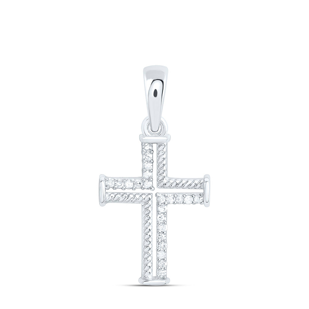 1/12CTW-NAT DIA P1 GIFT CROSS PENDANT Daisy Joyeria