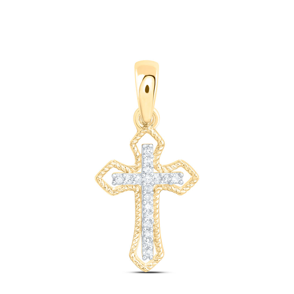 1/20CTW-NAT DIA P1 GIFT CROSS PENDANT Daisy Joyeria