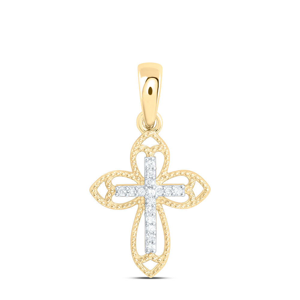 1/20CTW-NAT DIA P1 GIFT CROSS PENDANT Daisy Joyeria