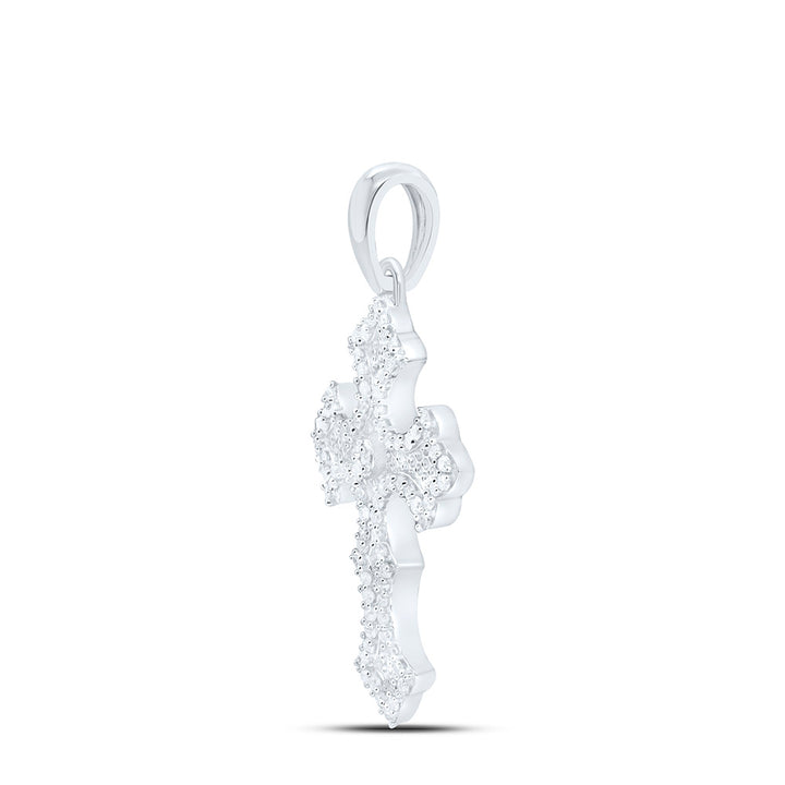 1/4CTW-NAT DIA P1 GIFT CROSS PENDANT Daisy Joyeria