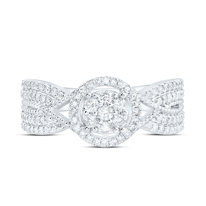 1/2CTW-NAT DIA NK FASHION ROUND RING Daisy Joyeria