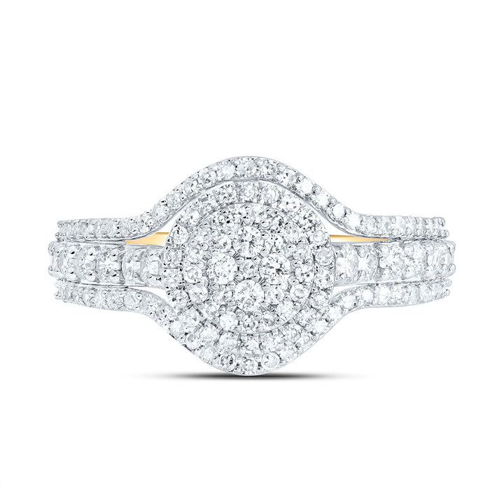 3/4CTW-NAT DIA NK FASHION ROUND RING Daisy Joyeria