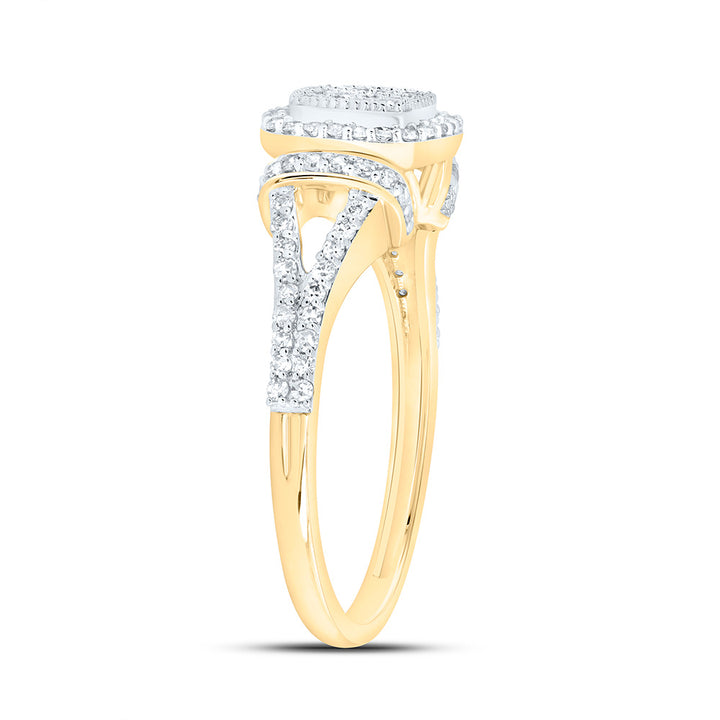 3/8CTW-NAT DIA NK FASHION CUSHION RING Daisy Joyeria