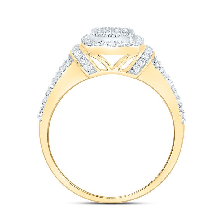 3/8CTW-NAT DIA NK FASHION CUSHION RING Daisy Joyeria