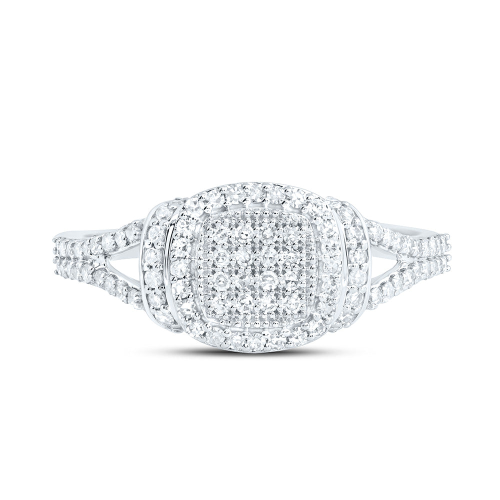 3/8CTW-NAT DIA NK FASHION CUSHION RING Daisy Joyeria