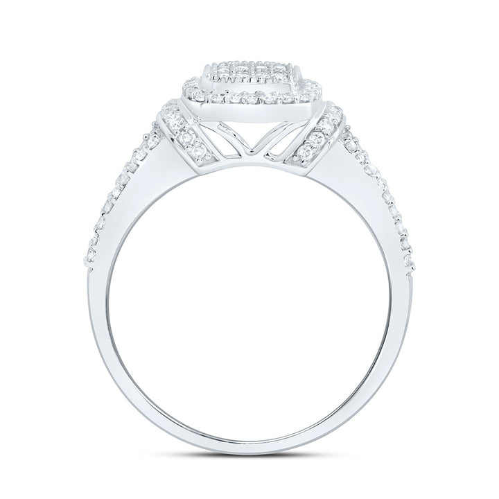 3/8CTW-NAT DIA NK FASHION CUSHION RING Daisy Joyeria