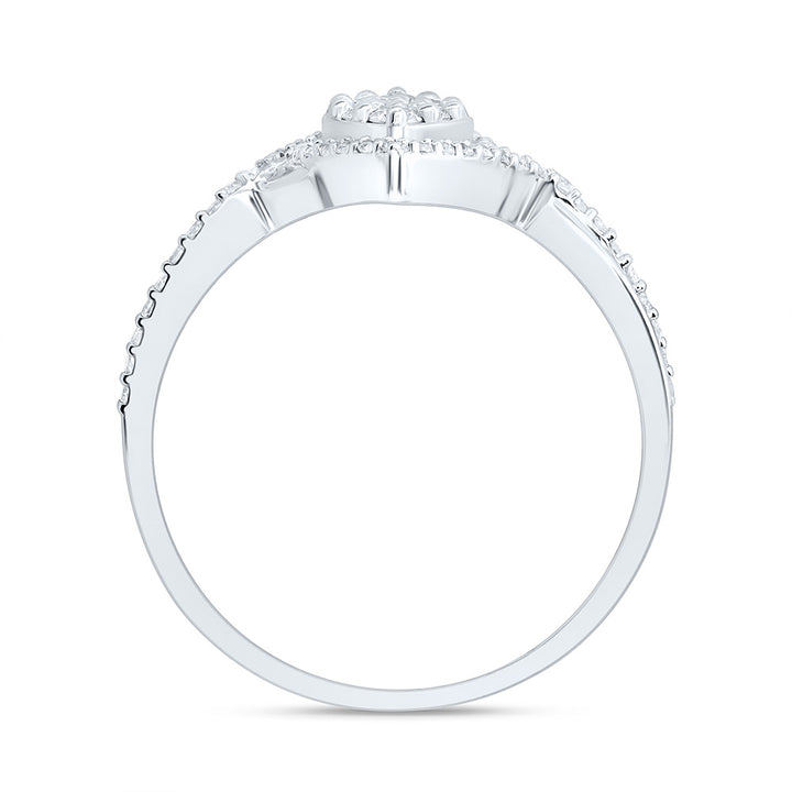 3/8CTW-NAT DIA NK FASHION MARQUISE RING Daisy Joyeria