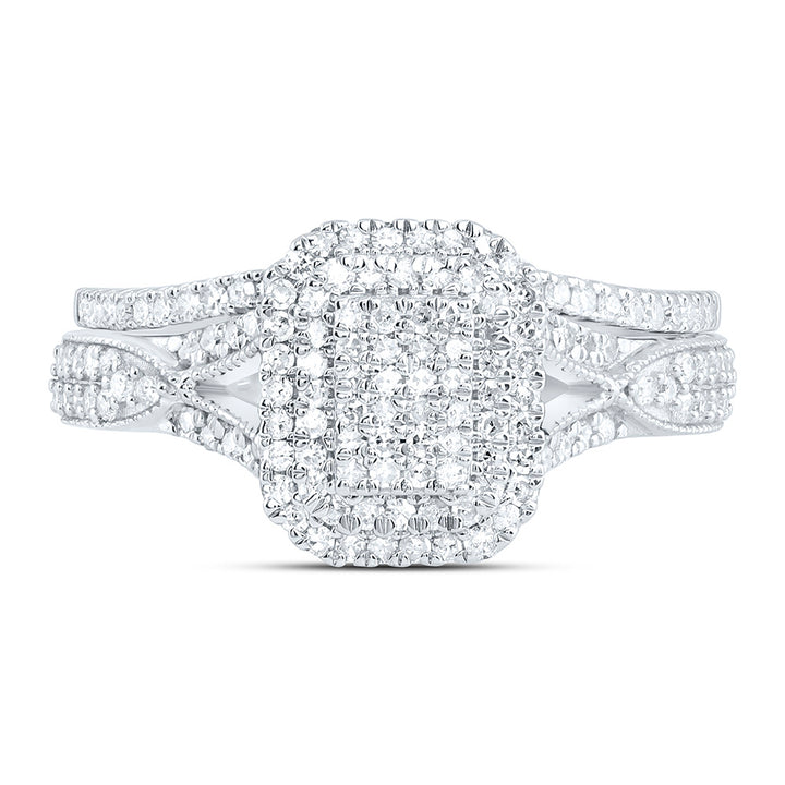 5/8CTW-NAT DIA P1 GIFT EMERALD BRIDAL SET Daisy Joyeria
