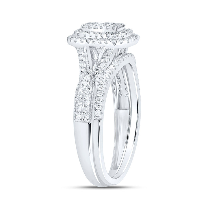 5/8CTW-NAT DIA P1 GIFT EMERALD BRIDAL SET Daisy Joyeria