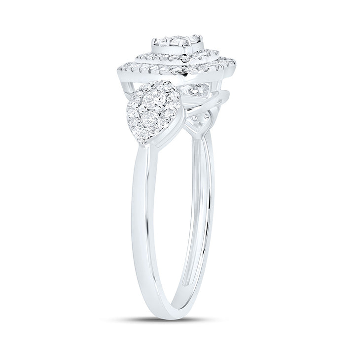 1/2CTW-NAT DIA NK FASHION HERAT RING Daisy Joyeria