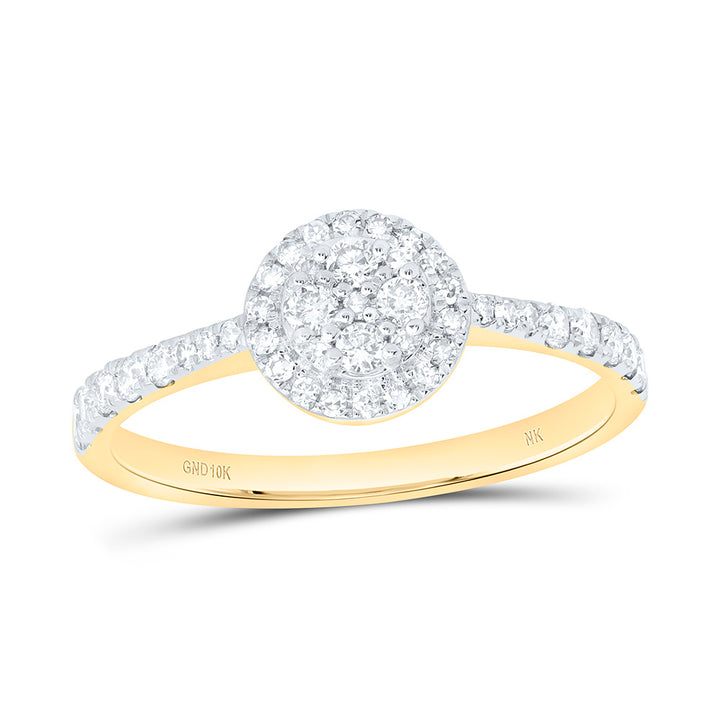 1/3CTW-NAT DIA NK FASHION ROUND RING Daisy Joyeria