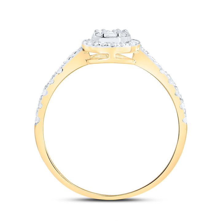 1/3CTW-NAT DIA NK FASHION ROUND RING Daisy Joyeria