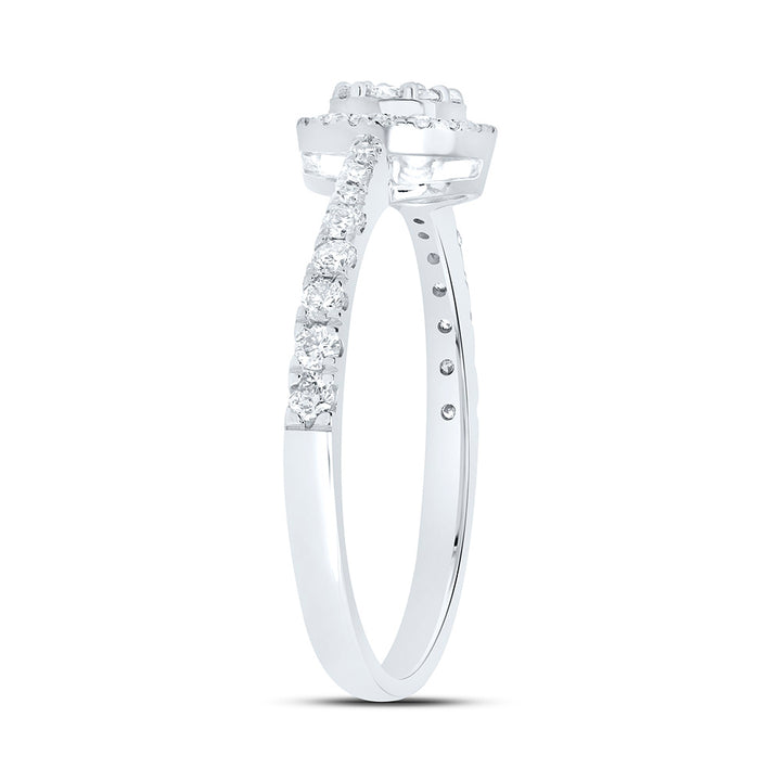 1/3CTW-NAT DIA NK FASHION ROUND RING Daisy Joyeria