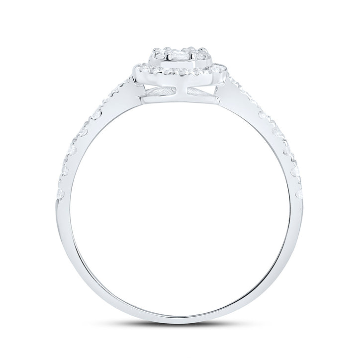 1/3CTW-NAT DIA NK FASHION ROUND RING Daisy Joyeria