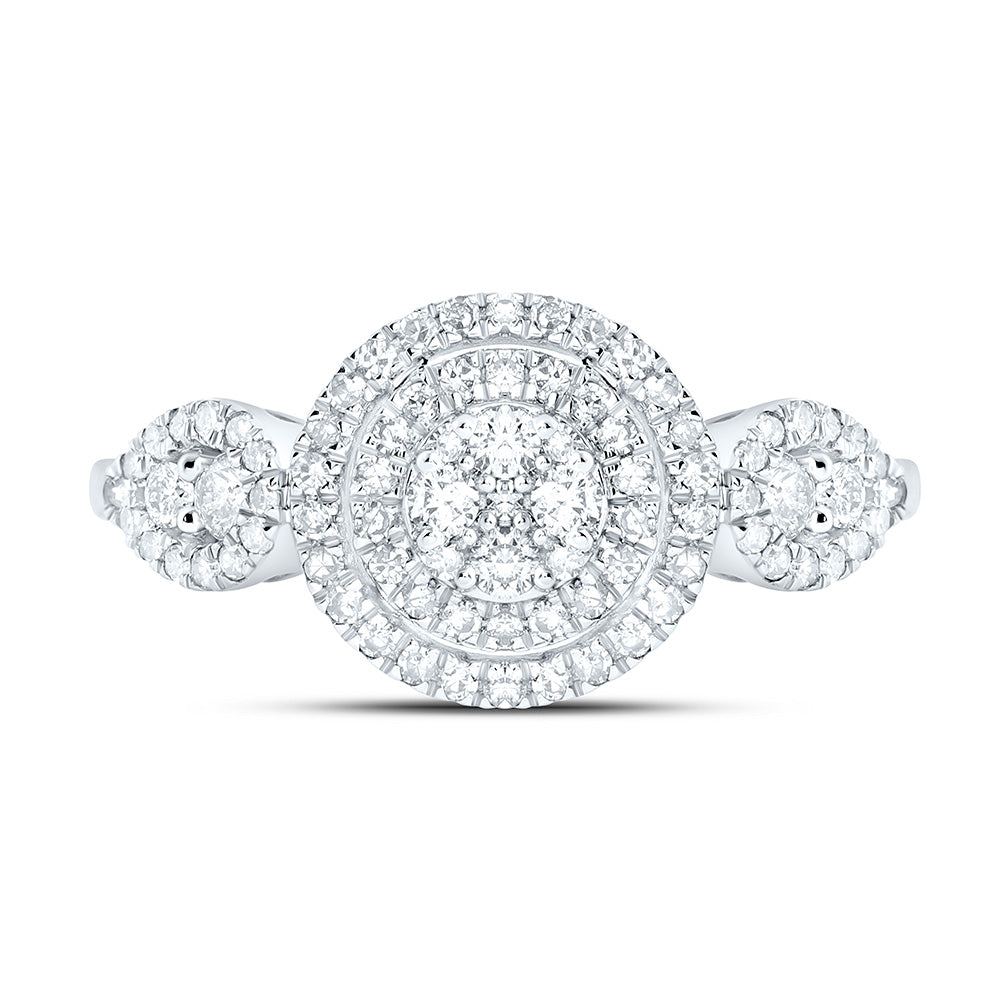 1/2CTW-NAT DIA NK FASHION ROUND RING Daisy Joyeria