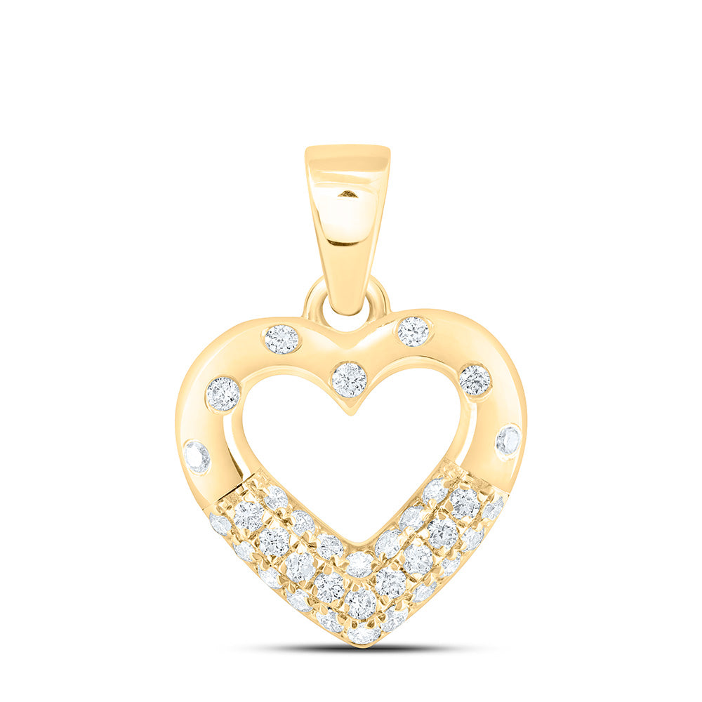 1/5CTW-NAT DIA ANA M FASHION HEART PENDANT Daisy Joyeria