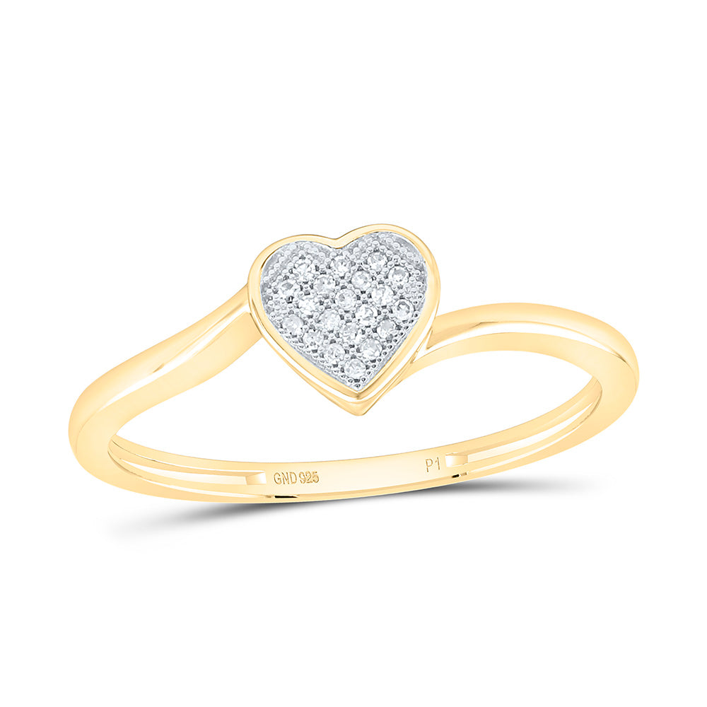1/20CTW-NAT DIA P1 GIFT HEART RING Daisy Joyeria