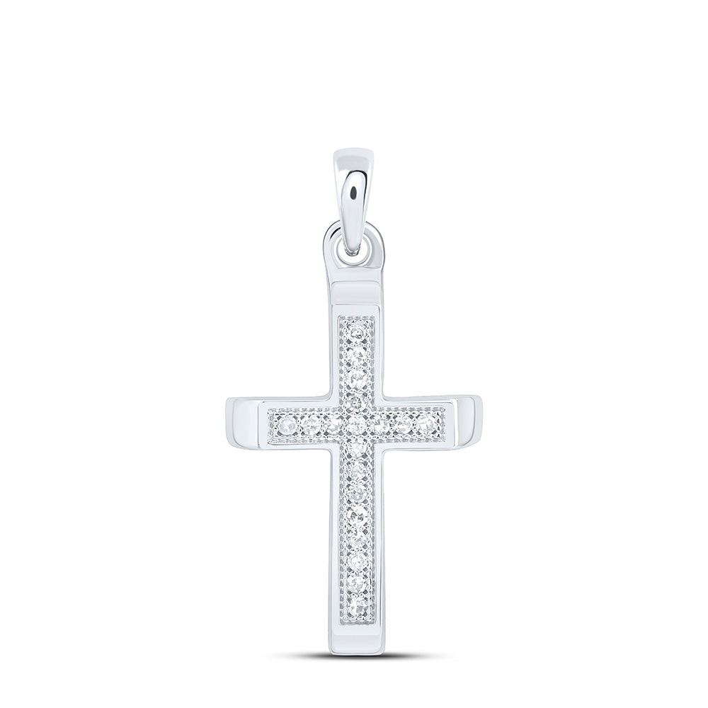 1/20CTW-NAT DIA P1 GIFT CROSS PENDANT Daisy Joyeria
