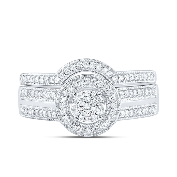 1/4CTW-NAT DIA P1 GIFT ROUND BRIDAL SET Daisy Joyeria