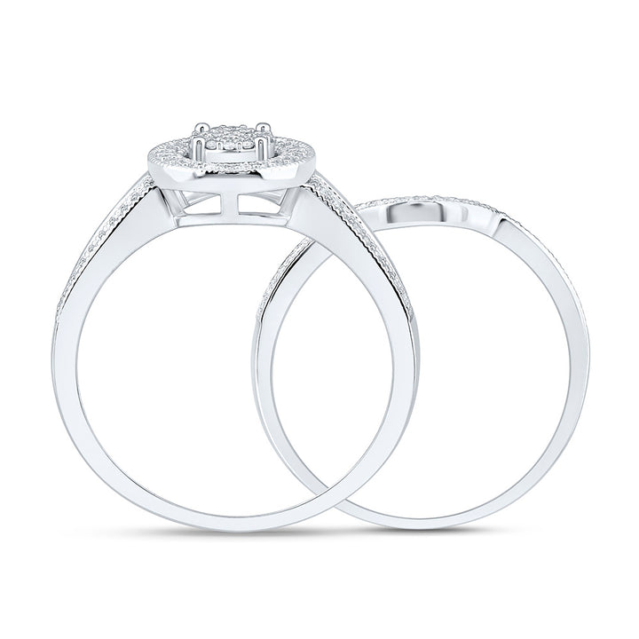 1/4CTW-NAT DIA P1 GIFT ROUND BRIDAL SET Daisy Joyeria