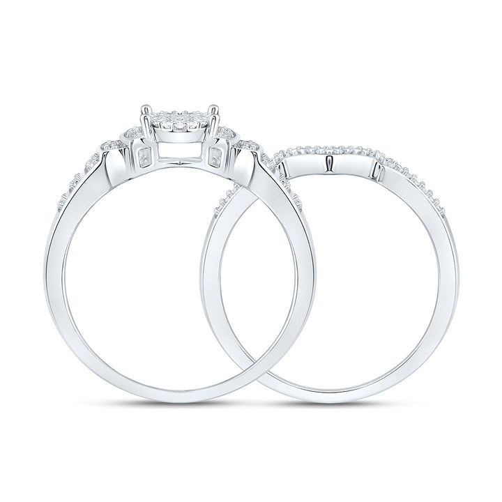1/6CTW-NAT DIA P1 GIFT MICRO-PAVE ROUND BRIDAL SET Daisy Joyeria