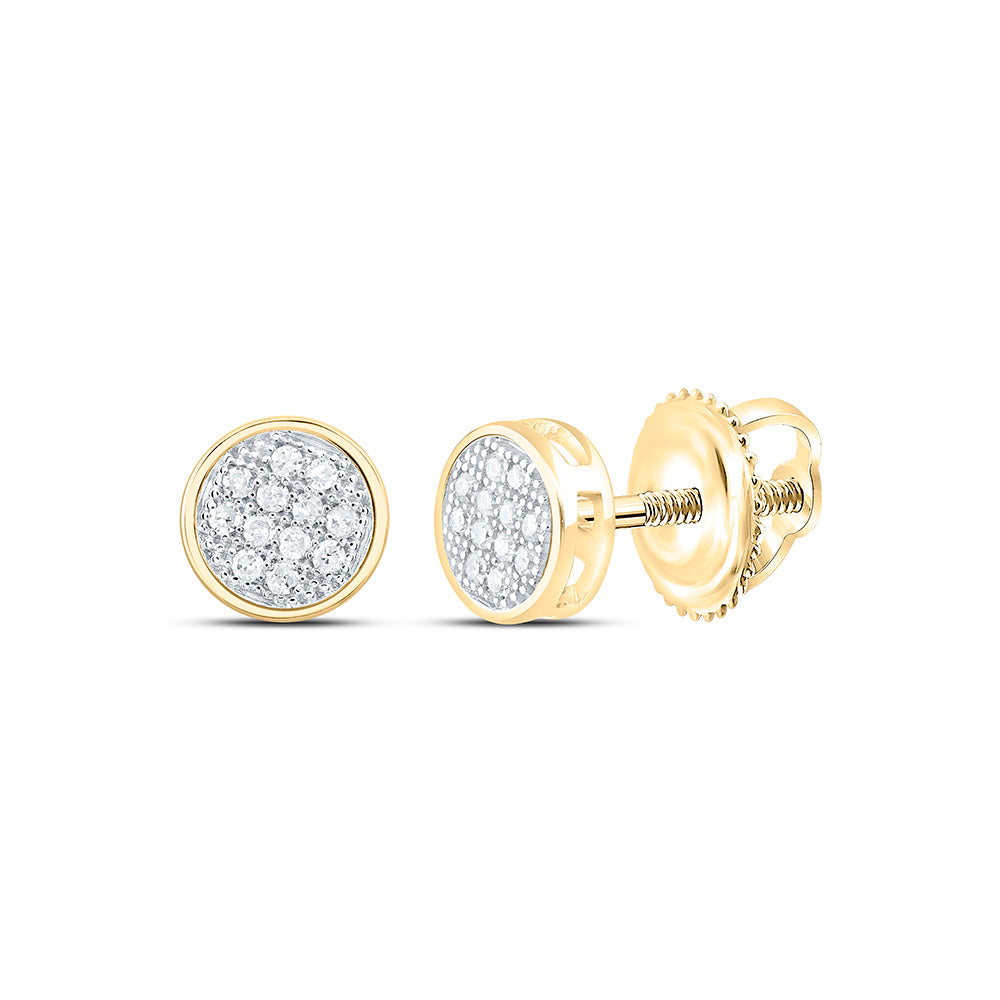 1/20CTW-NAT DIA P1 GIFT MICRO-PAVE ROUND EARRING Daisy Joyeria