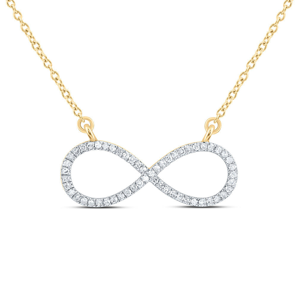 1/6CTW-NAT DIA P1 GIFT INFINITY NECKLACE (18 INCH) Daisy Joyeria