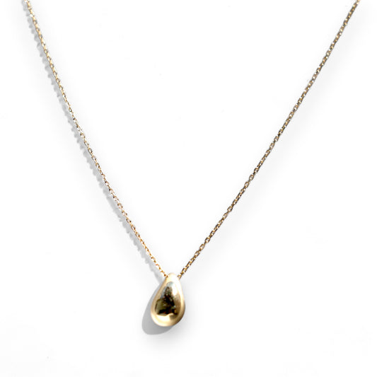 Droplet-shaped necklace, 10K gold, 15 grams