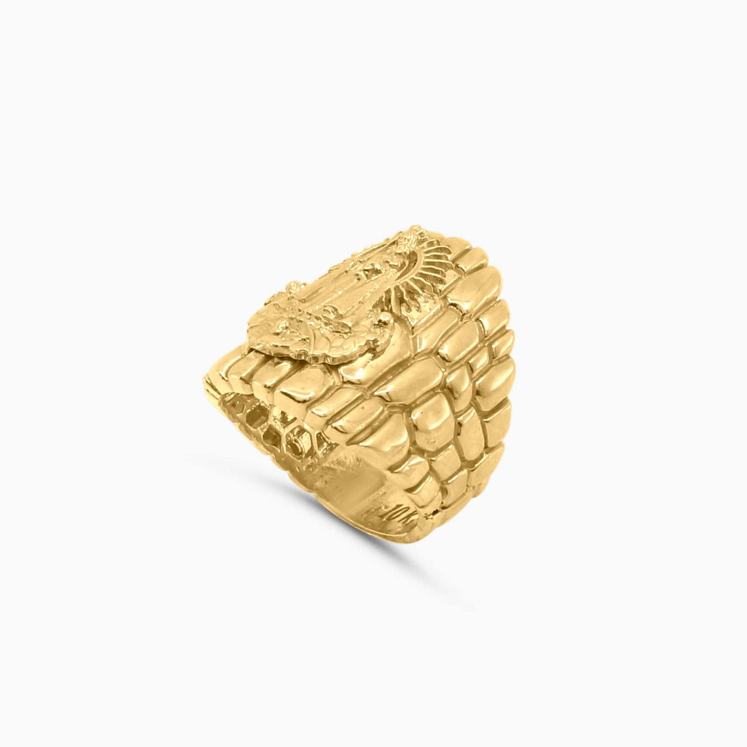 Anillo Virgen de la Caridad del Cobre en Oro 10K Daisy Joyeria