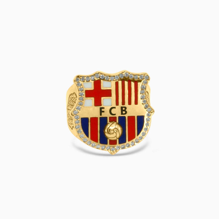 Anillo Escudo F.C. Barcelona en Oro 10K Daisy Joyeria