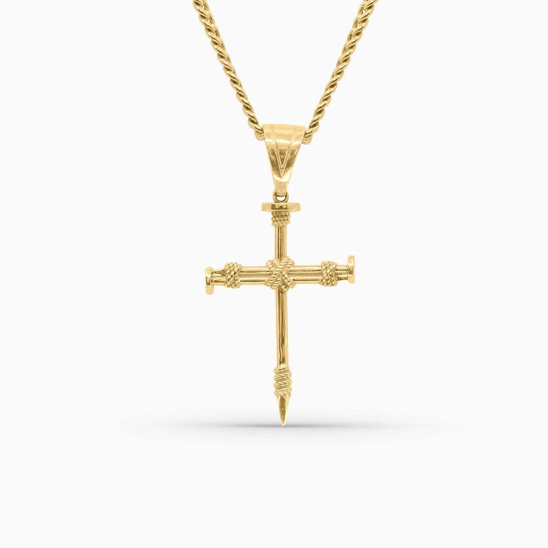 Dije Cruz de Clavos de Oro 10K Daisy Joyeria