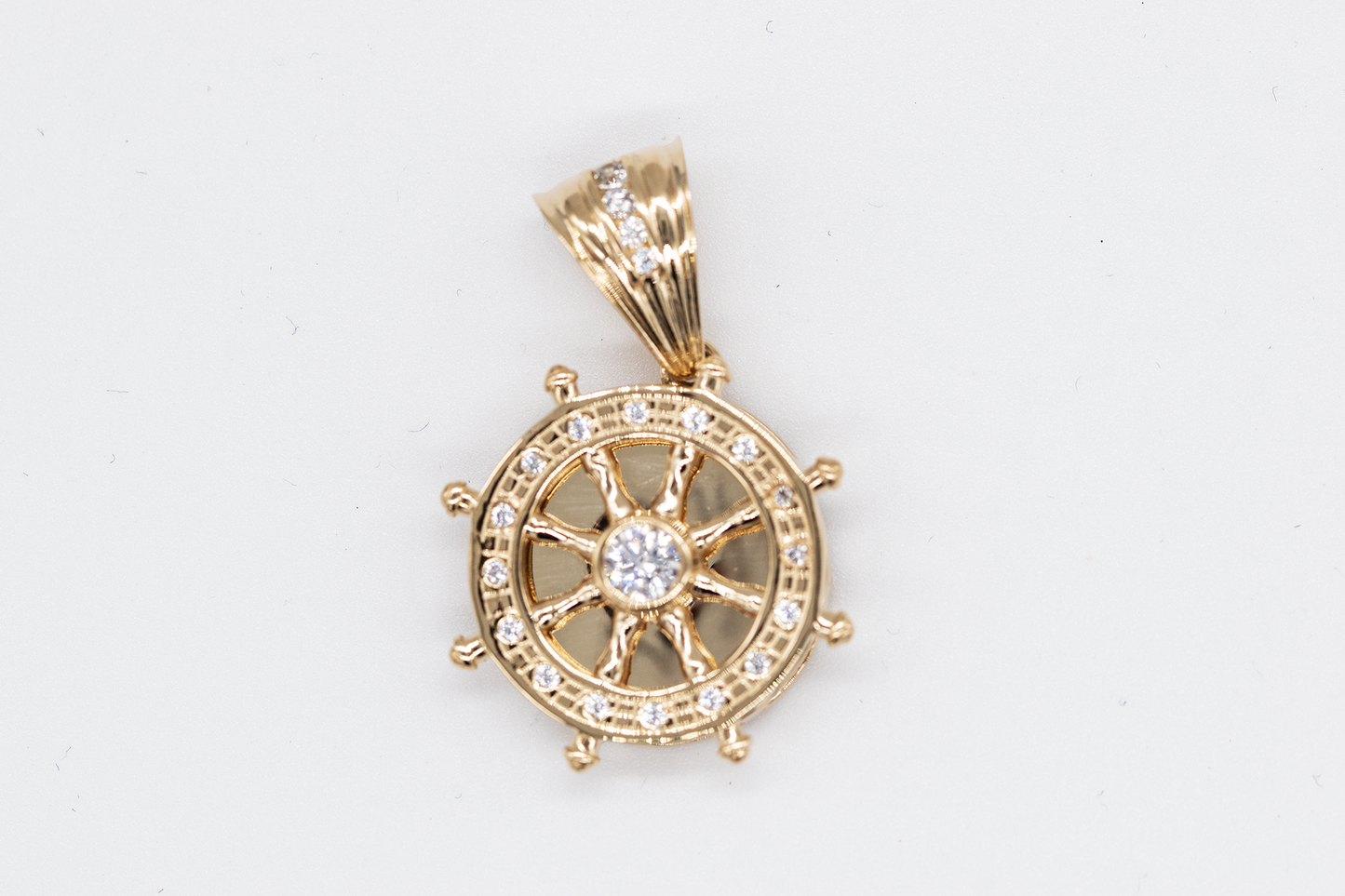 14K SPINNING BOAT WHEEL 6.9 GRAMS