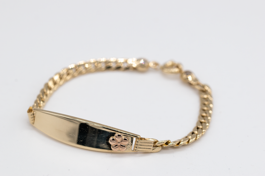 PULSERA CON NOMBRE 14K 6.1 GRAMOS