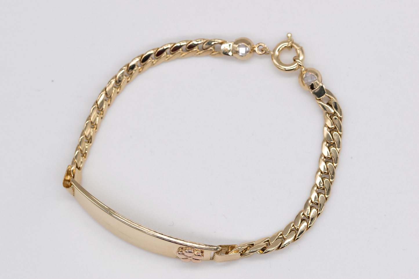 PULSERA CON NOMBRE 14K 6.1 GRAMOS