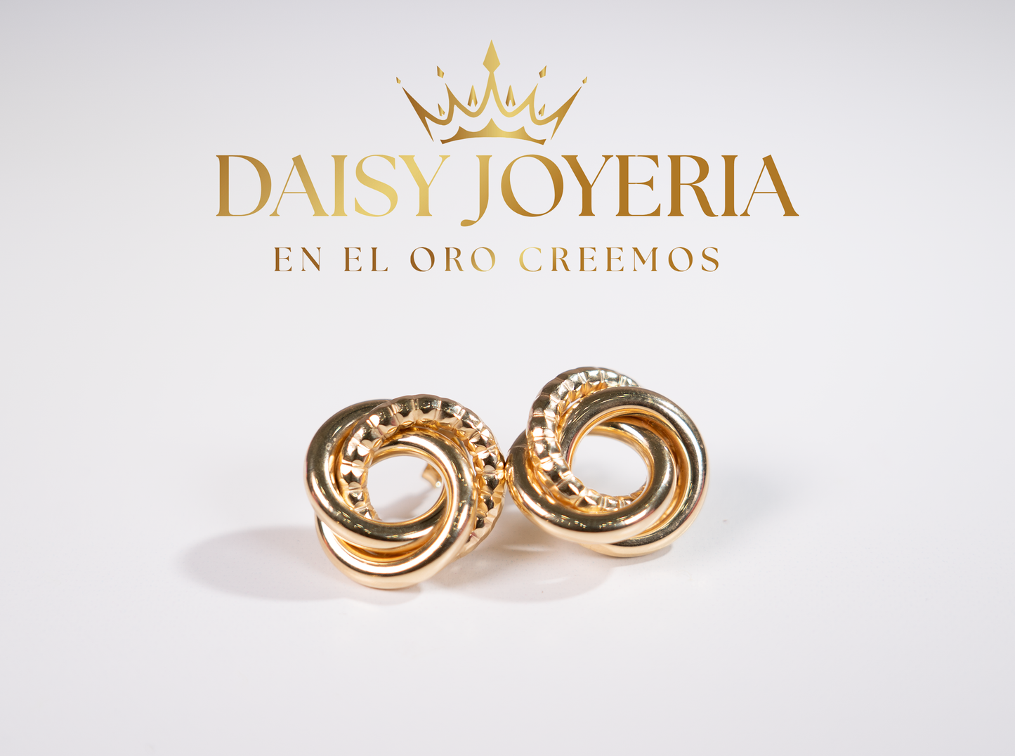 ARETES DE NUDO 14K 4G