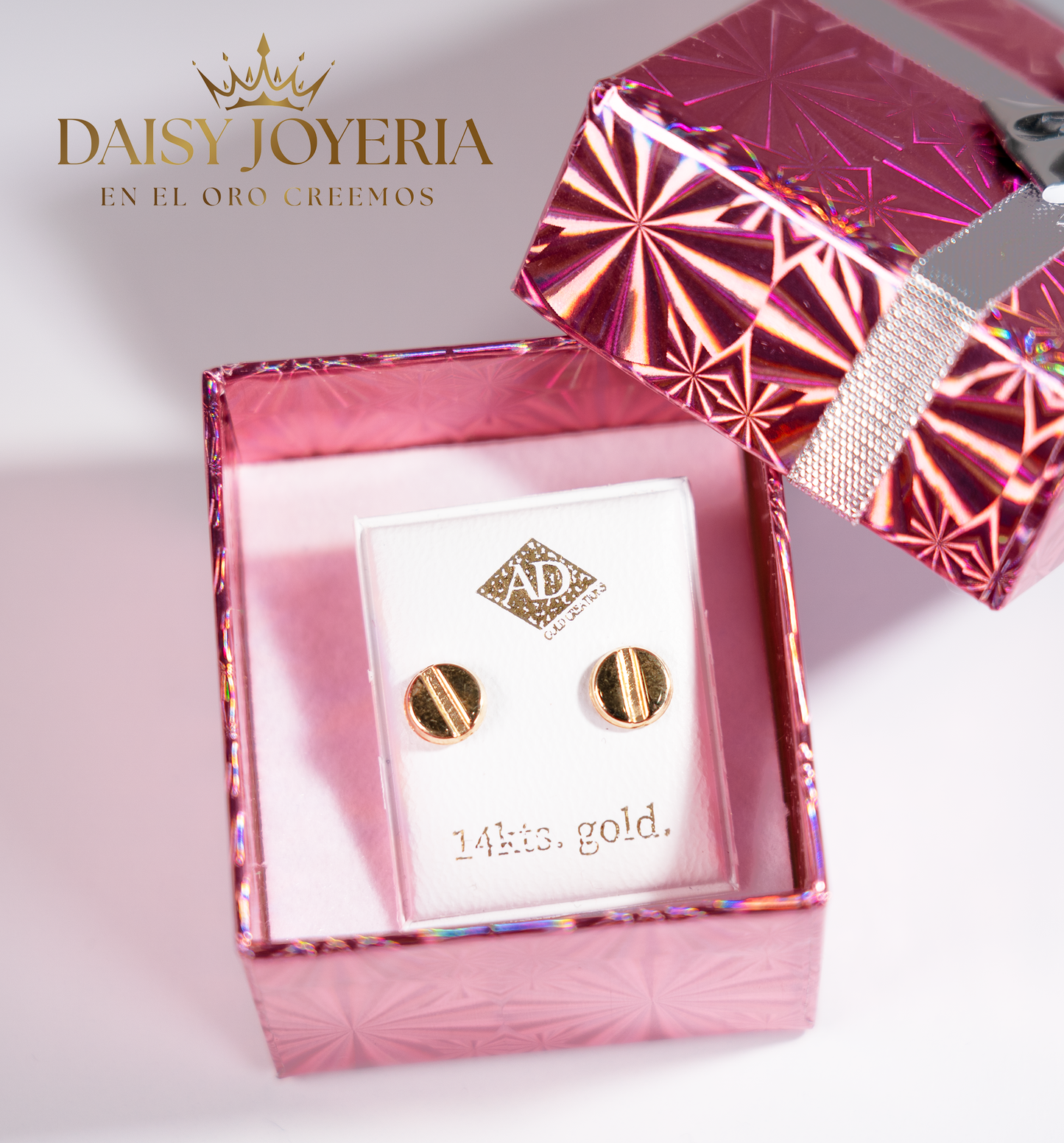 ARETES PEQUEÑOS 14K