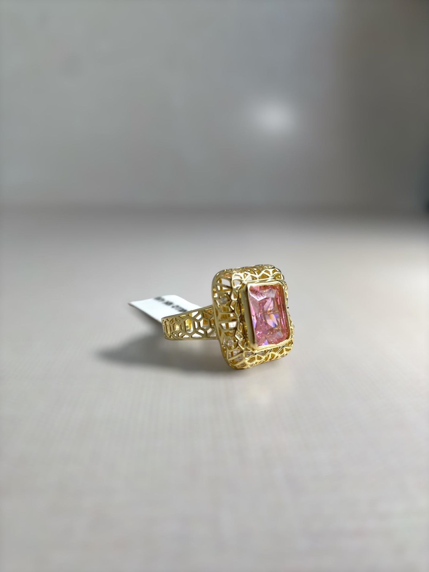 SQUARE RING 10K 4.1G WHITE, PINK, GREEN, RED, PURPPLE