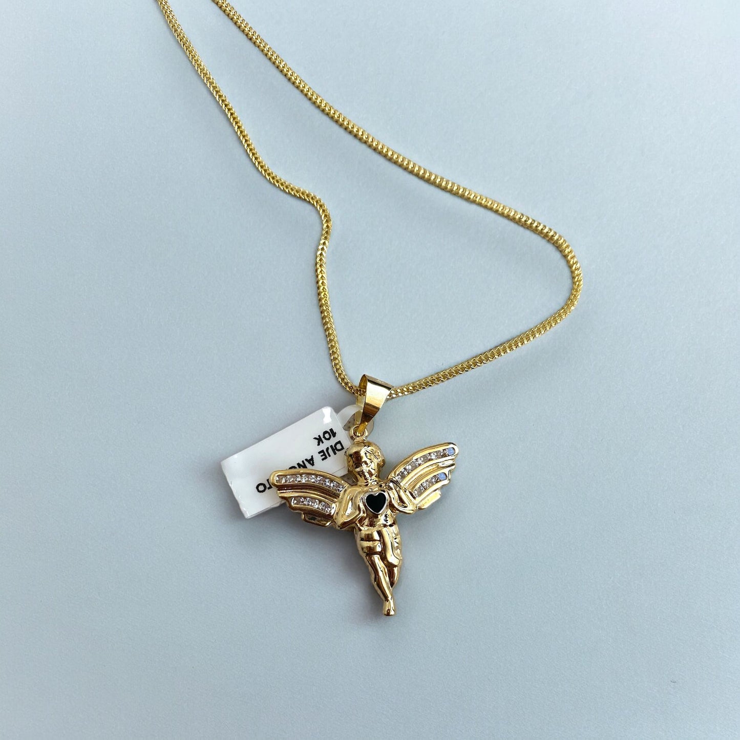 ANGEL CHARM VARIOUS COLORS 10K