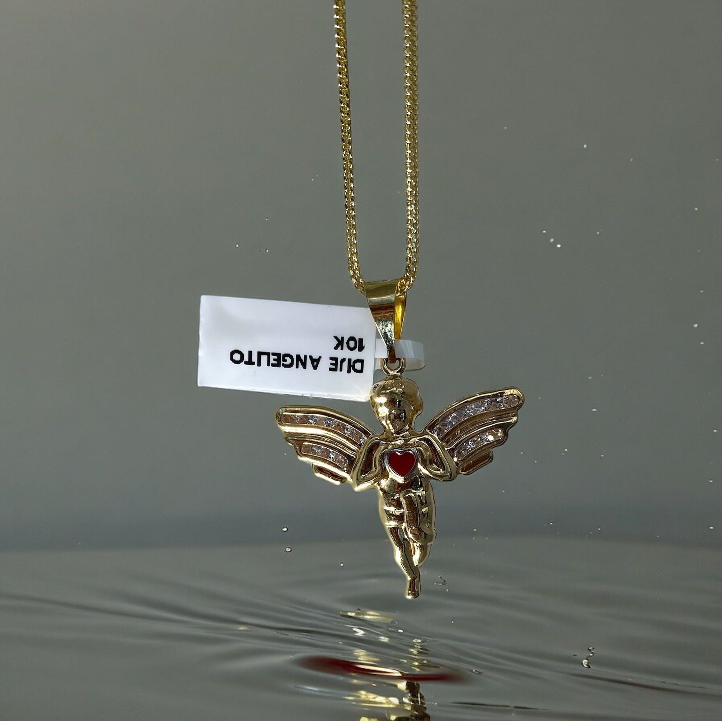 ANGEL CHARM VARIOUS COLORS 10K