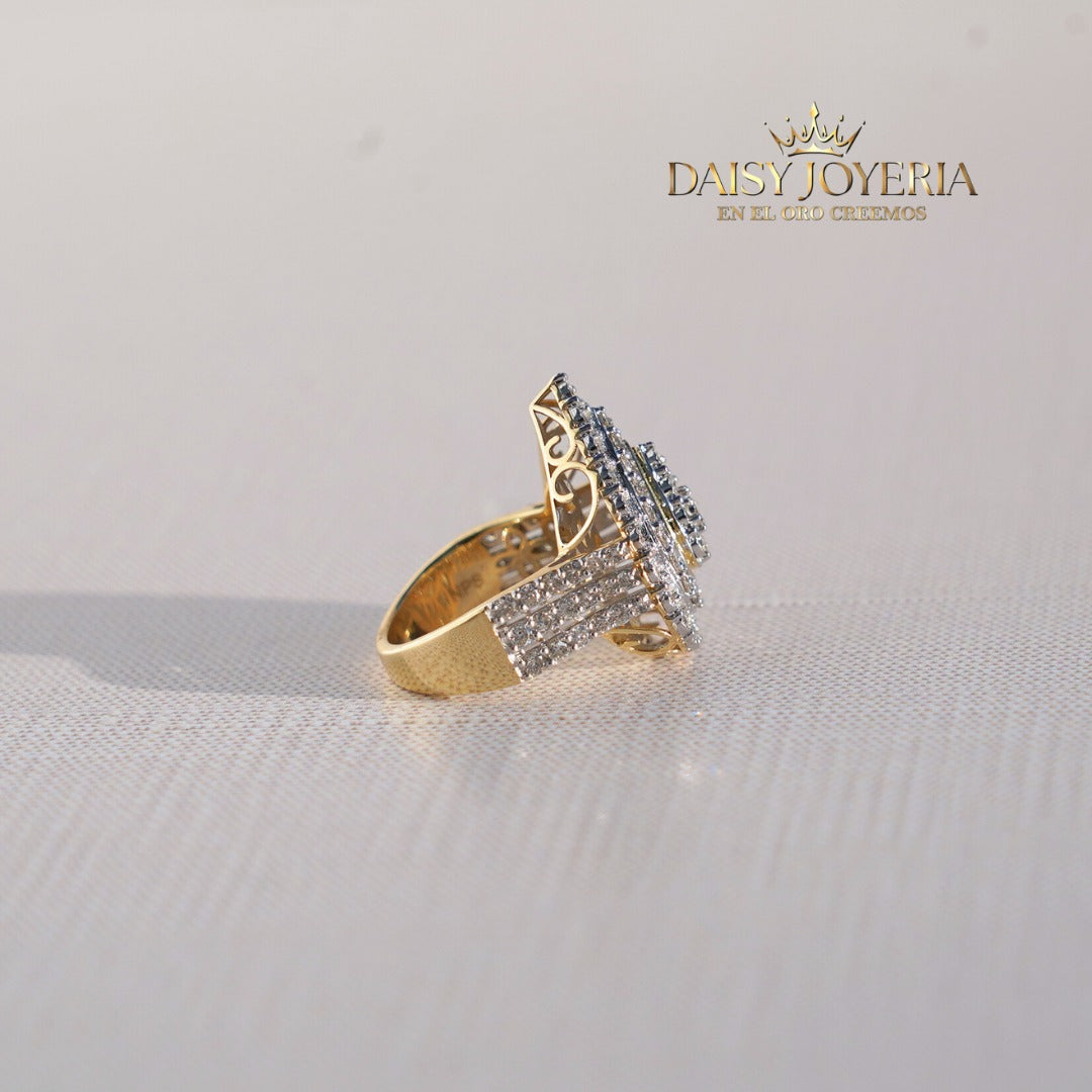 Wedding ring, 14K diamond